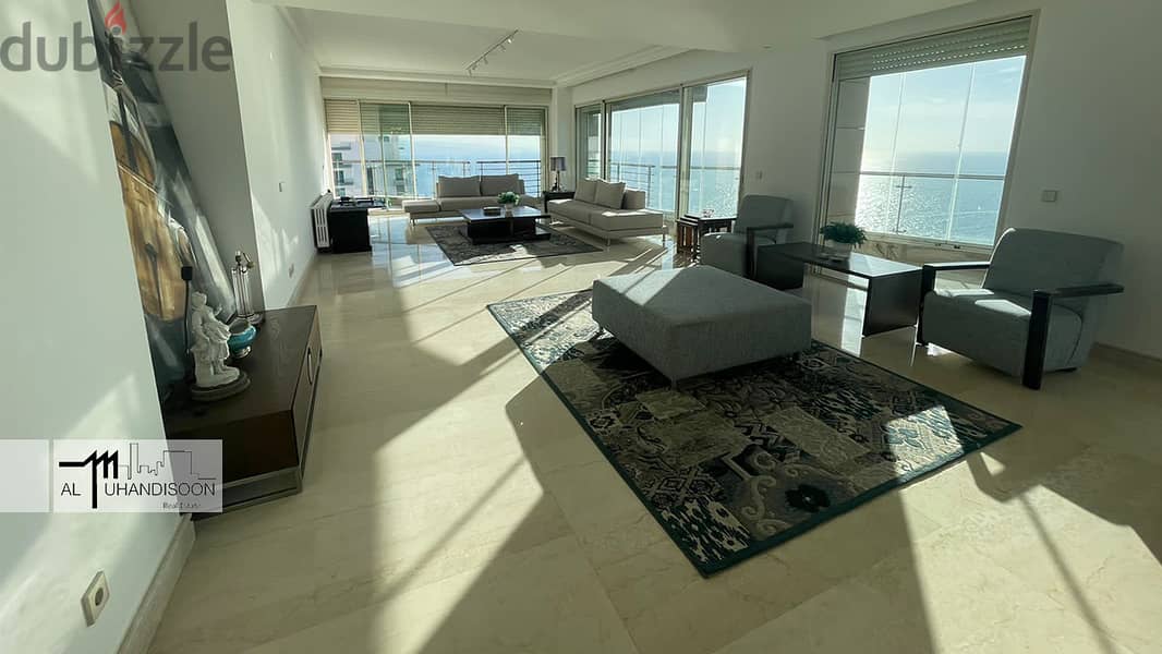 Luxurious Furnished Apartment for Rent Beirut, Sea view ,Rawche 1