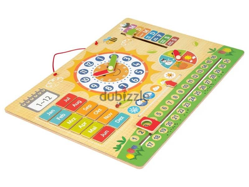 magnetic clock wooden toy 1