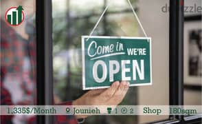 Shop for rent in Jounieh!