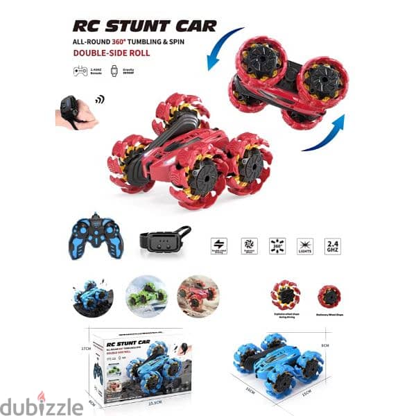 crazy stunt car remote control hand motion kid toy gift 0