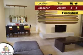 Ballouneh 210m2 | 180m2 Garden | Mint Condition | Furnished | View | 0