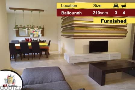 Ballouneh 210m2 | 180m2 Garden | Mint Condition | Furnished | View |