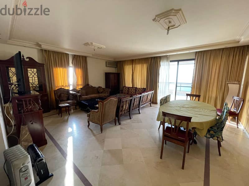 A furnished 230 m2 apartment+ open sea view for rent in Sahel Alma 2