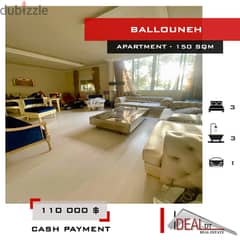 Furnished apartment for sale in ballouneh 150 SQM REF#NW56296 0
