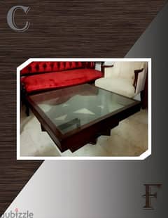 glass top square coffee table 0