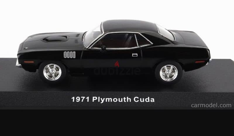 Plymouth Cuda '71 (John Wick Chapter 4)diecast car model 1;43. 1