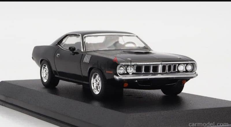 Plymouth Cuda '71 (John Wick Chapter 4)diecast car model 1;43. 2