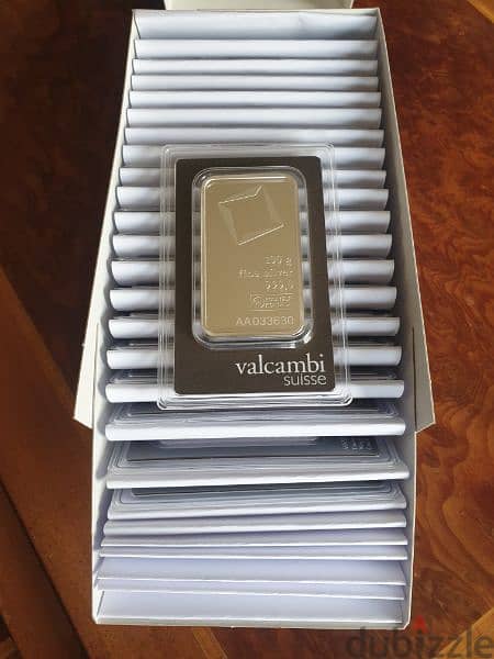100 grams valcambi silver 999 1