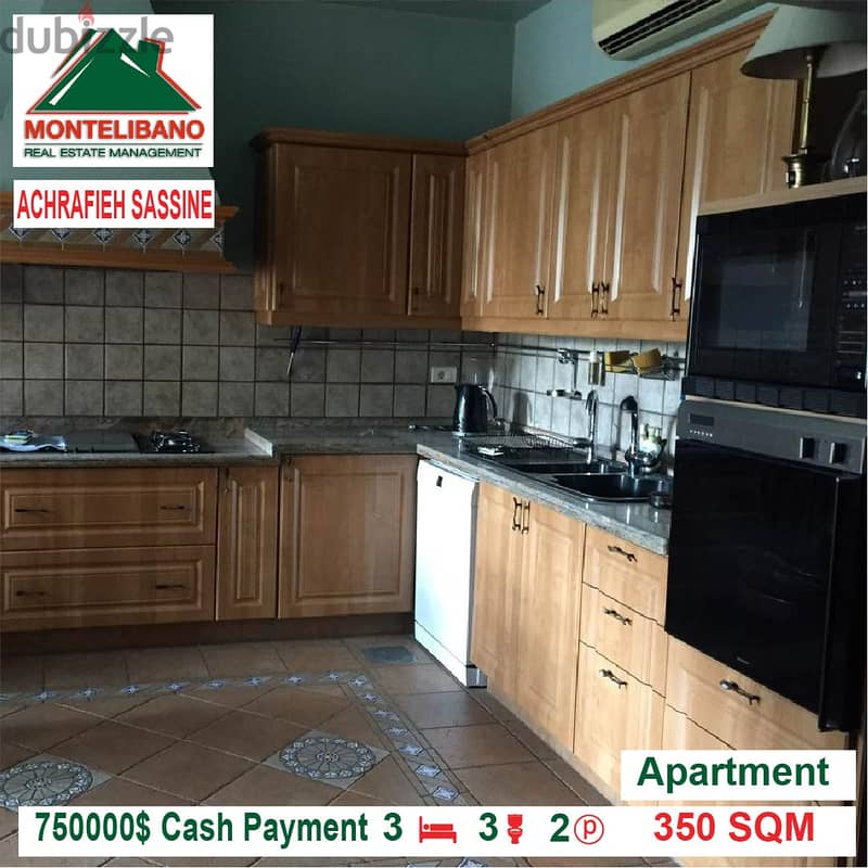 750,000$ Cash Payment!! Apartment for sale in Achrafieh Sassine!! 4