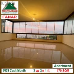 Open view apartment for rent in FANAR!!! 0
