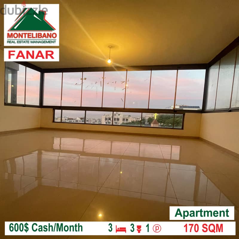 Open view apartment for rent in FANAR!!! 0
