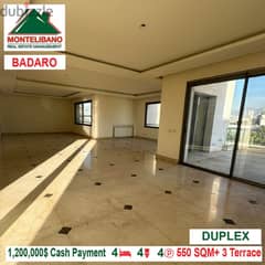 1,200,000$ Cash Payment!! Duplex for sale in Badaro!!
