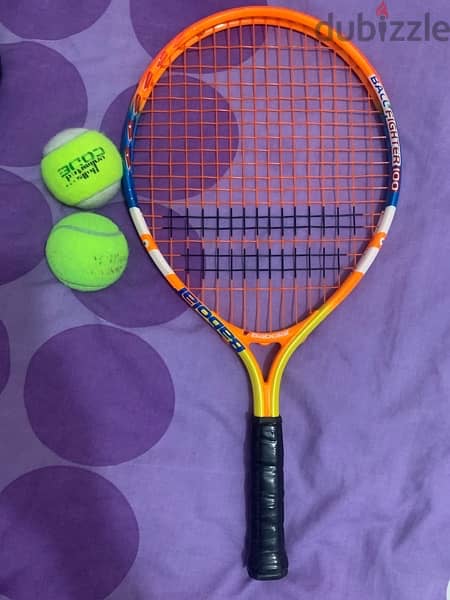 racket tennis babolat like new bag very clean 2 ball teniss all