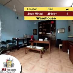 Zouk Mikael 250m2 | Spacious Warehouse | Prime Location | IV 0