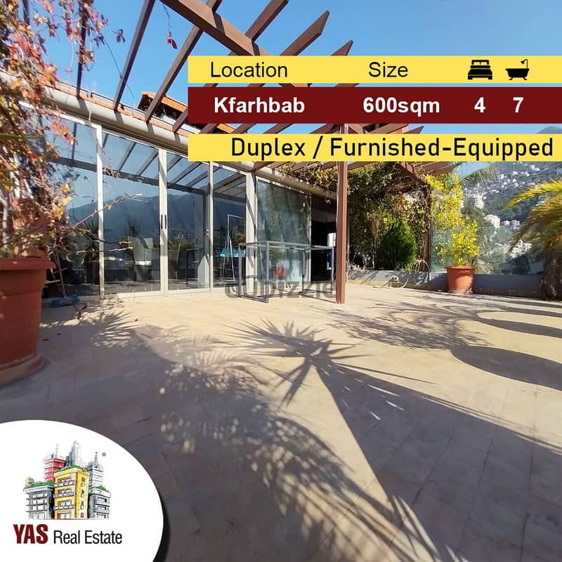 Kfarhbab 600m2 | Duplex | Panoramic View | Unique | Furnished IV 1