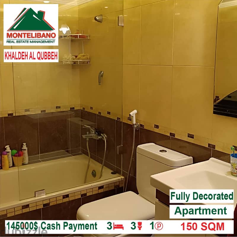 145000$ Cash Payment!! Apartment for sale in Khaldeh El Qubbeh!! 6