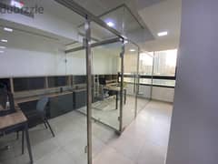 (N. H. ) Furnished&equipped 190m2 office for rent in Dikwene/Sin El Fi 0