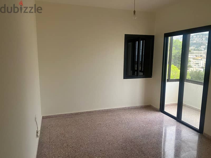 A 140 m2 apartment having an open view for rent in Dbaye 2