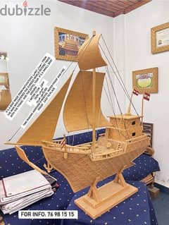 سفينة مصنوعة من عيدان الكبريت