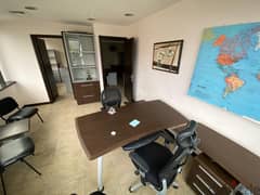 A furnished 85 m2 office for rent in Achrafieh/Sassine 0