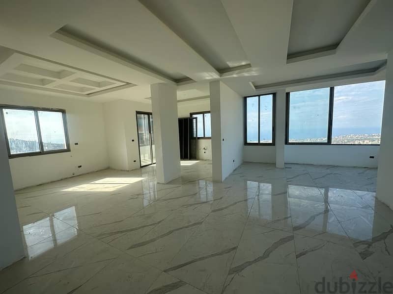Amazing 170 m2 duplex apartment+ mountain/sea view for sale in Hboub 1