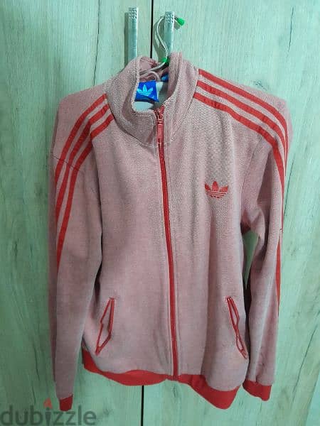 Grey and red adidas hot sale jacket