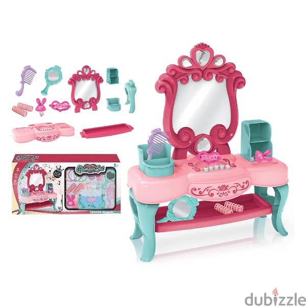 Pretend Vanity Playset Toy With Lights And Sounds 0