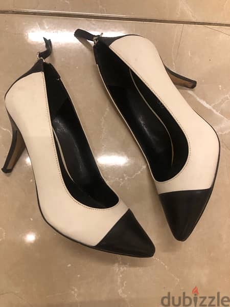 small heel shoes ; size 37, classy black and white, ALDO BRAND 5