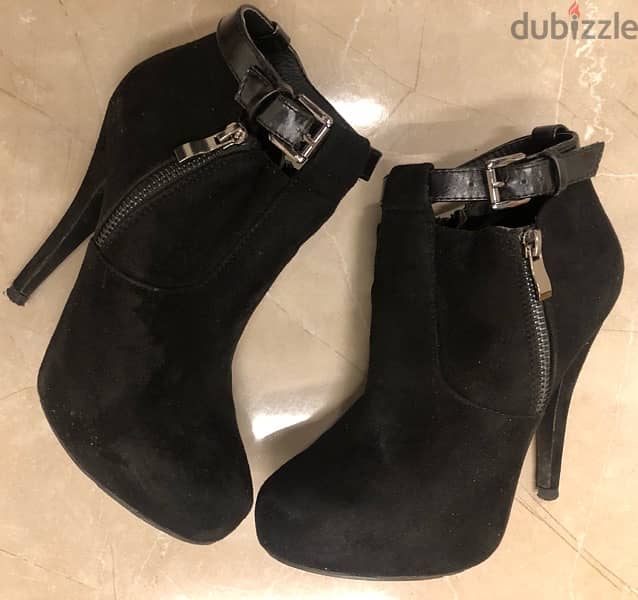 ankle boots for women lady, size 37, high heel 5