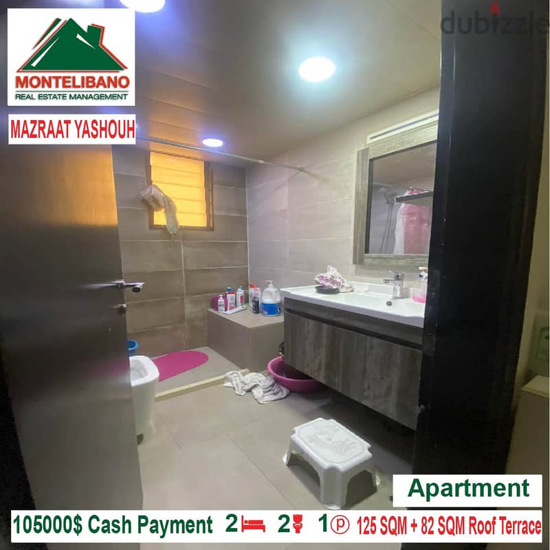 100,000$ Cash Payment!! Apartment for sale in Mazraat Yashouh!! 4