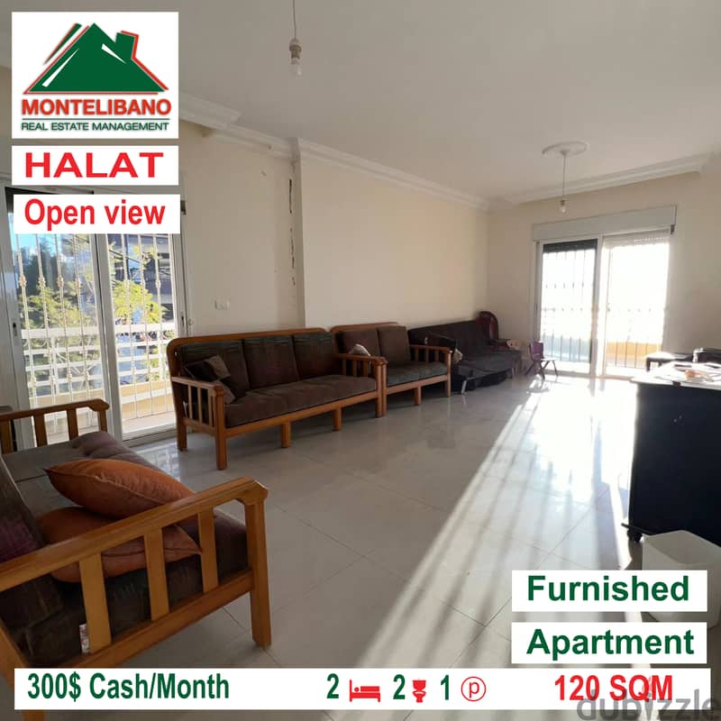 Open view and furnished apartment for rent in HALAT!!! 1