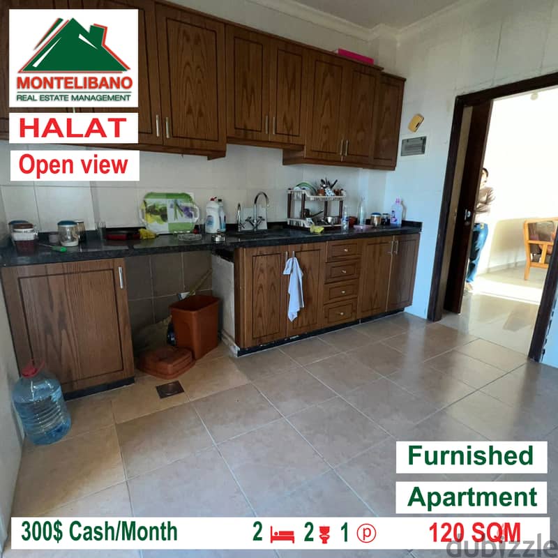 Open view and furnished apartment for rent in HALAT!!! 2