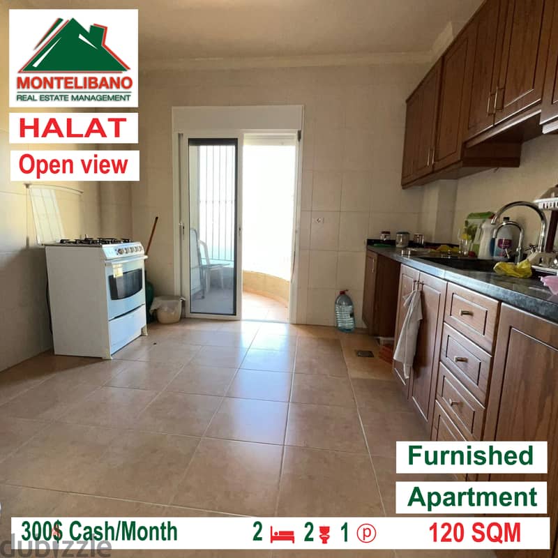 Open view and furnished apartment for rent in HALAT!!! 3
