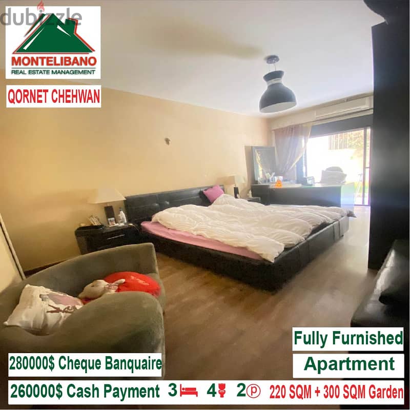 260,000$ Cash Payment!! Apartment for sale in Qornet Shehwen!! 7