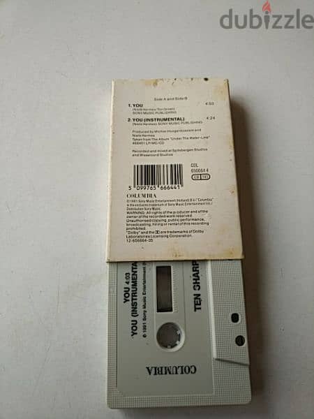 Vintage tape Ten Sharp single - Not Negotiable 1