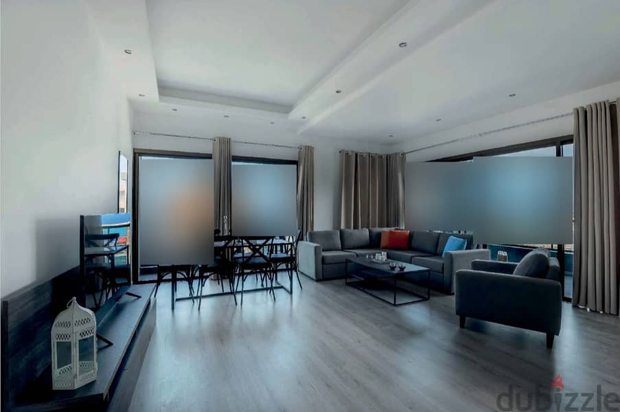 FURNISHED IN ACHRAFIEH + GYM (170Sq) 2 BEDS + SEA VIEW , (ACR-483) 0
