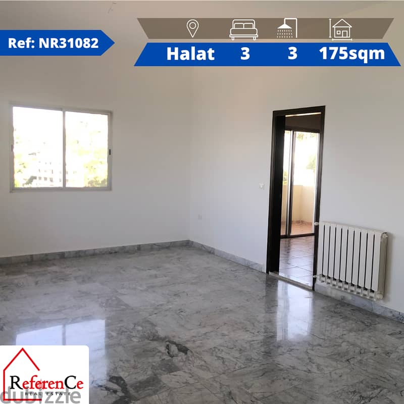 Apartment for rent in halat with view شقة للأجار في حالات مع أطلالة 0