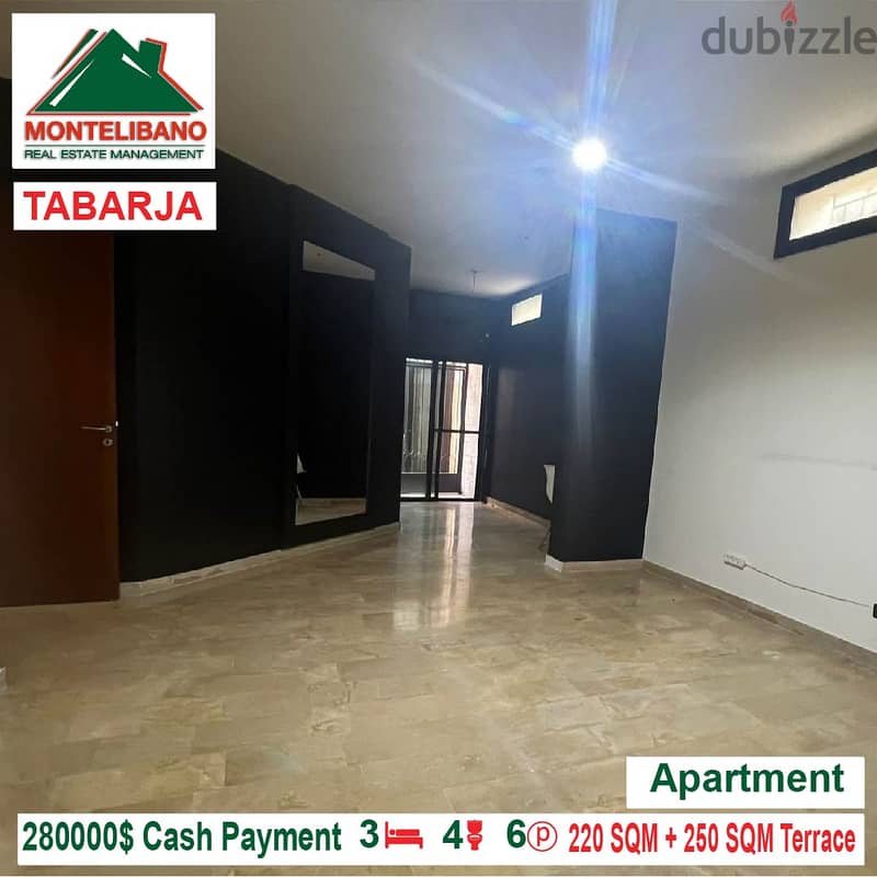 280,000$ Cash Payment!! Apartment for sale in Tabarja!! 2