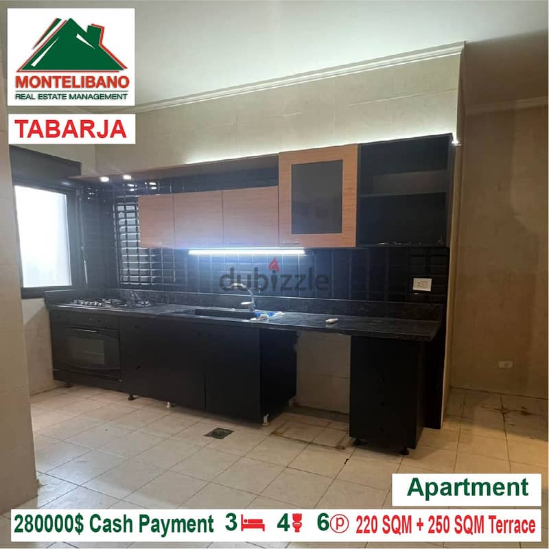 280,000$ Cash Payment!! Apartment for sale in Tabarja!! 4