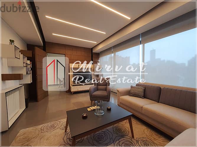 Large Terrace|Modern Apartment For Rent Achrafieh|Unobstructed View 3