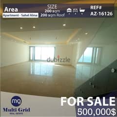 Apartment for Sale in Sahel Alma, AZ-16126, شقة للبيع في ساحل علما