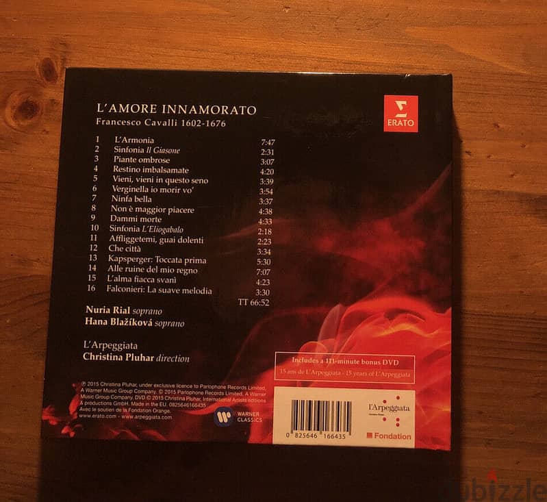 Francesco Cavalli "L amore innamorato" new sealed cd+dvd 1