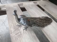 قطعة فضة صافي شكل طاووس مميزة عيار ٩٠٠ 0