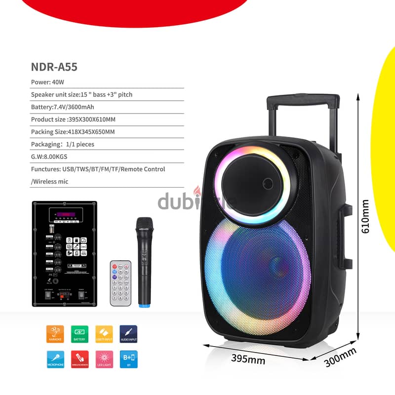 NDR Portable Speaker 15" A55 3