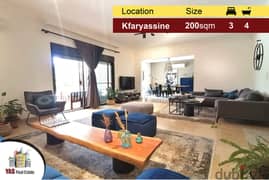 Kfaryassine 200m2 + 250m2 Terrace / Garden | Super Luxury Flat | IV | 0