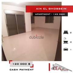 Apartment for sale in ain el ghossein 145 SQM REF#AB16018 0