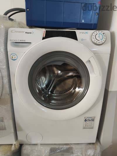 CANDY Rapido ROW4964DWMCE WiFi-enabled 9 kg Washer Dryer - White