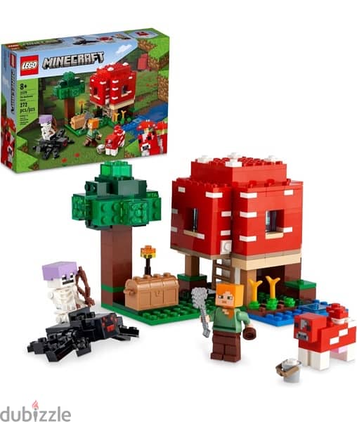 LEGO Minecraft The Mushroom House Set Toys for kids 115649336