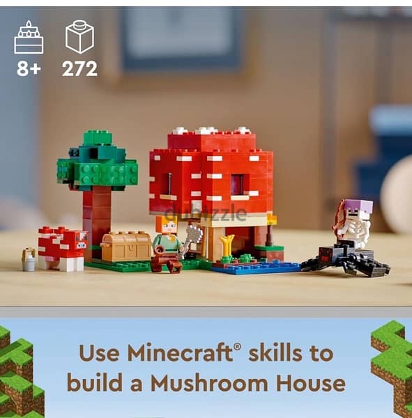 LEGO Minecraft The Mushroom House Set 1