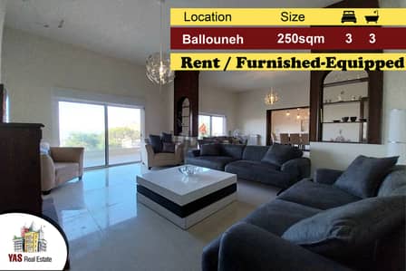 Ballouneh 250m2 | Rent | Luxury | Furnished/Equipped | Renovated |IV